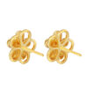 TOMEI Diamond Cut Collection Spinning Flower Earrings, Yellow Gold 916