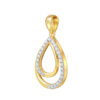 TOMEI Diamond Cut Collection Droplet Pendant, Yellow Gold 916