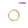 TOMEI Diamond Cut Collection Layered Ring, Yellow Gold 916