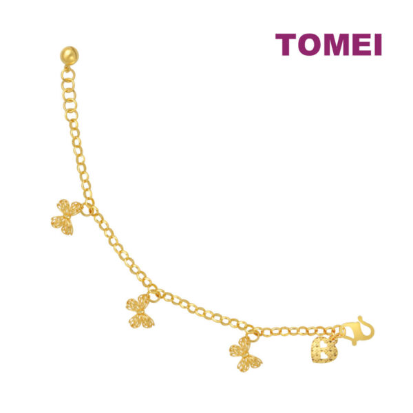 TOMEI Lusso Italia Ribbons Bracelet, Yellow Gold 916
