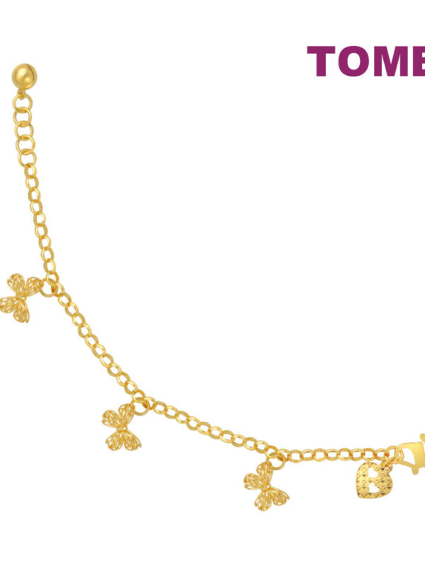 TOMEI Lusso Italia Ribbons Bracelet, Yellow Gold 916