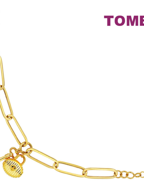 TOMEI Lusso Italia Key & Lock Bracelet, Yellow Gold 916