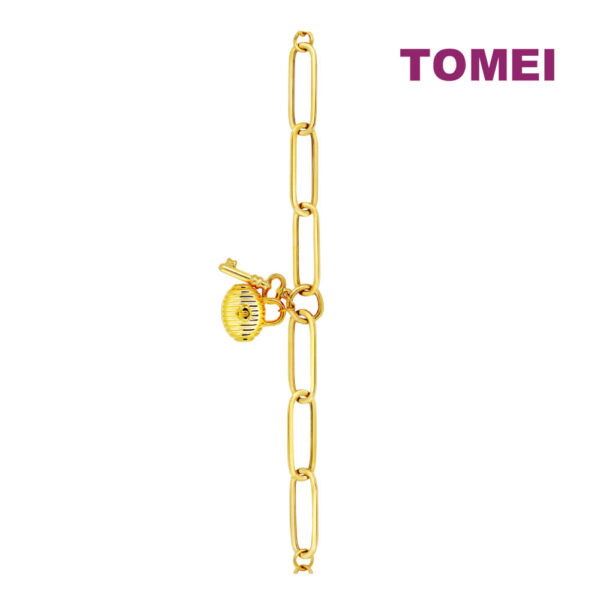 TOMEI Lusso Italia Key & Lock Bracelet, Yellow Gold 916