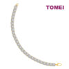 TOMEI Diamond Cut Collection Full Bead Bracelet, Yellow Gold 916