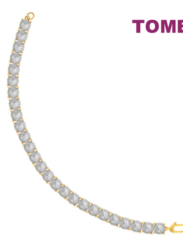 TOMEI Diamond Cut Collection Full Bead Bracelet, Yellow Gold 916