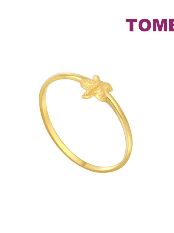 TOMEI Lusso Italia Starfish Ring, Yellow Gold 916