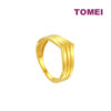TOMEI Lusso Italia Layered V RIng, Yellow Gold 916