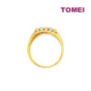 TOMEI Lusso Italia Dual-Tone Beads Ring, Yellow Gold 916