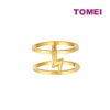 TOMEI Lusso Italia Lightning Ring, Yellow Gold 916