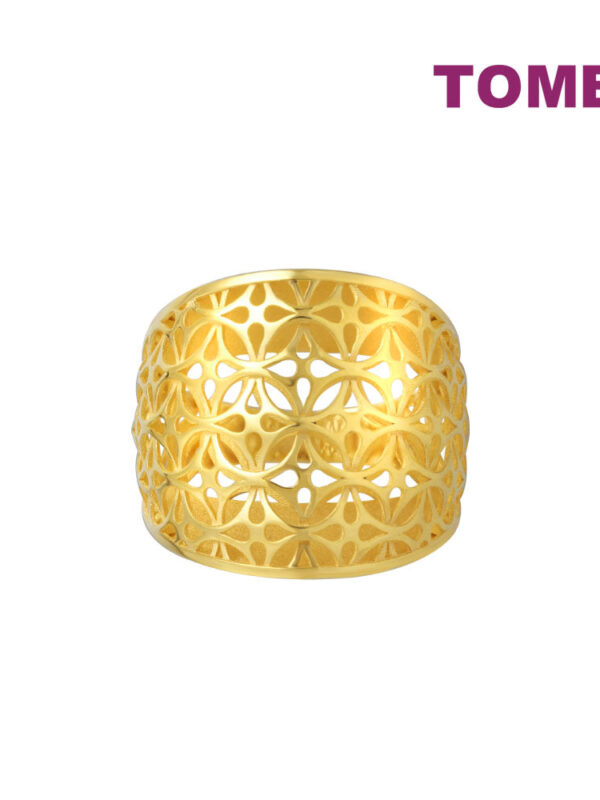 TOMEI Lusso Italia Flashy Ring, Yellow Gold 916