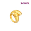 TOMEI Lusso Italia Twisted Ring, Yellow Gold 916