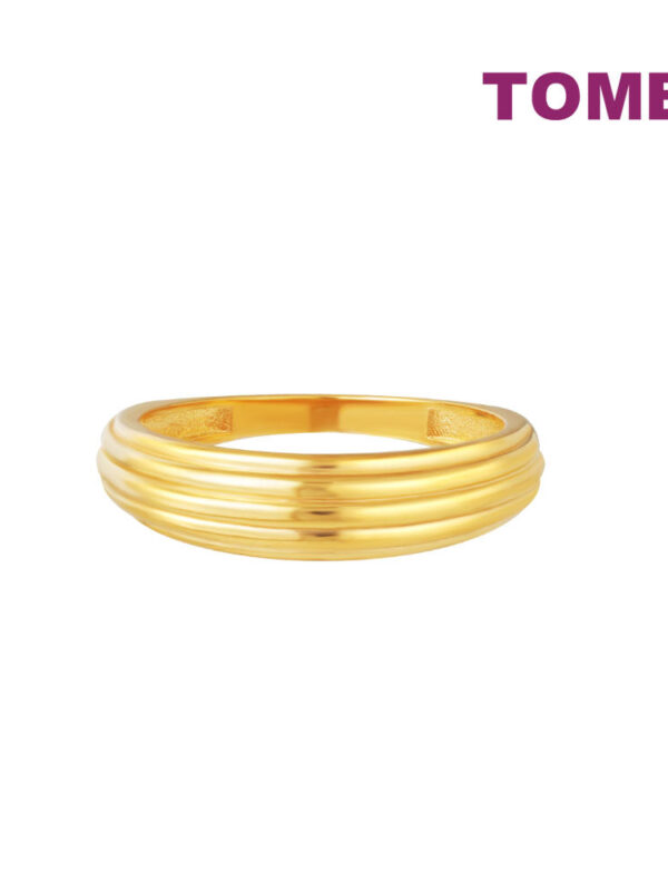 TOMEI Lusso Italia Layered Ring, Yellow Gold 916