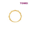 TOMEI Lusso Italia Twist Ring, Yellow Gold 916