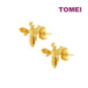 TOMEI Lusso Italia Dual-Tone Bee Earrings, Yellow Gold 916