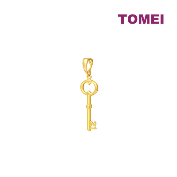 TOMEI Key with Timeless Vibes Pendant, Yellow Gold 916