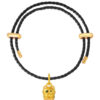 TOMEI Pink Ear Cat Charm, Yellow Gold 999 (5D)