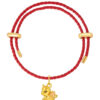 TOMEI Pink Wing Unicorn Charm, Yellow Gold 999 (5D)
