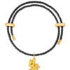 TOMEI Pink Wing Unicorn Charm, Yellow Gold 999 (5D)