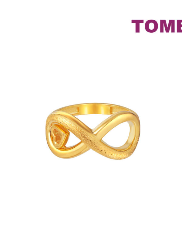 TOMEI Lusso Italia Infinity Ring, Yellow Gold 916