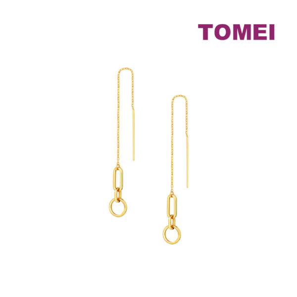 TOMEI Lusso Italia Dangling Earrings, Yellow Gold 916