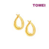 TOMEI Lusso Italia Cross Earrings, Yellow Gold 916