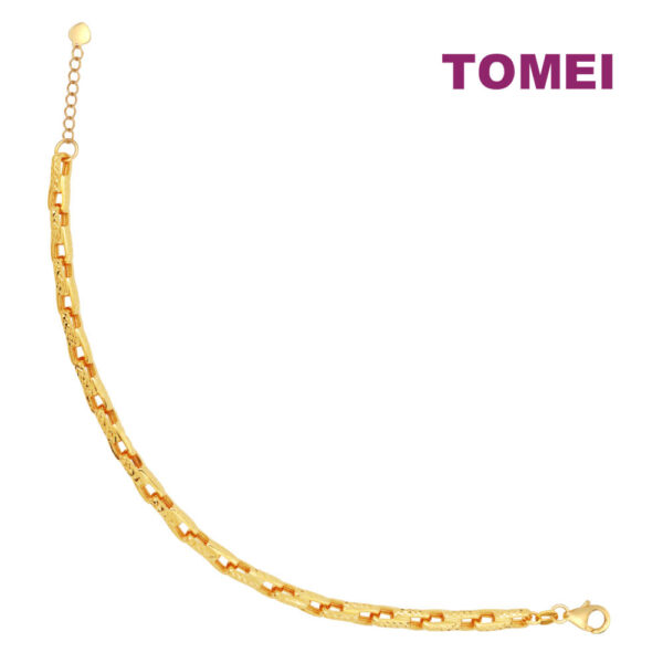 TOMEI Lusso Italia Glistening Linked Bracelet, Yellow Gold 916