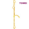 TOMEI Double Strands Heart Bracelet, Yellow Gold 916