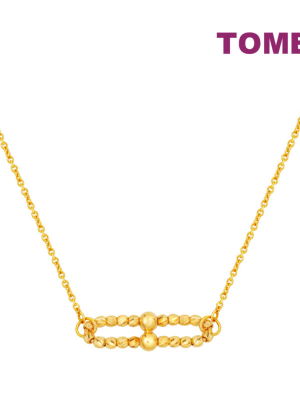 TOMEI Pin Beads Necklace, Yellow Gold 916