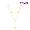 TOMEI Lusso Italia Dual-Layer Heart Necklace, Yellow Gold 916