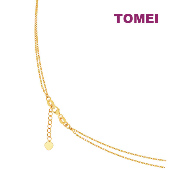 TOMEI Lusso Italia Dual-Layer Heart Necklace, Yellow Gold 916