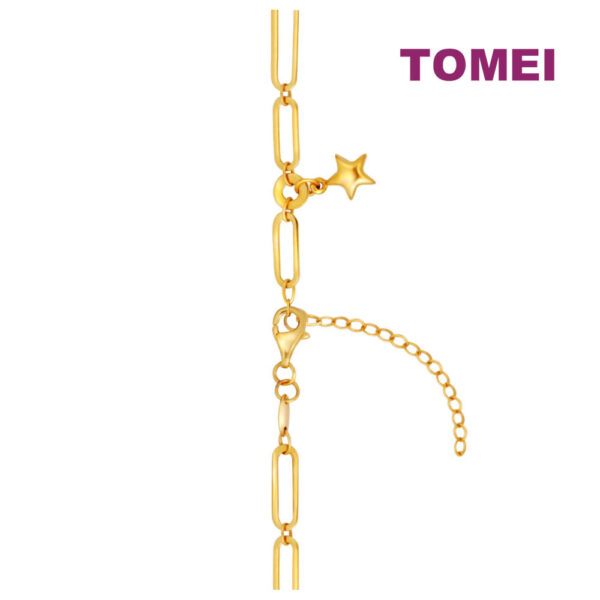 TOMEI Lusso Italia Dolphin & Star Bracelet, Yellow Gold 916