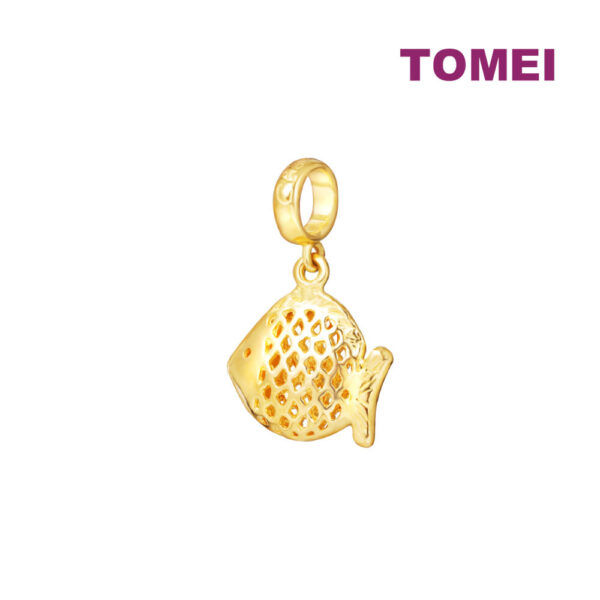TOMEI Ocean Collection, The Fish Charm, Yellow Gold 916