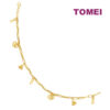 TOMEI Lusso Italia Infinity Love & Knot Anklet, Yellow Gold 916