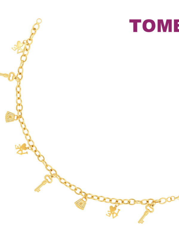 TOMEI Lusso Italia Handbag & Key Anklet, Yellow Gold 916
