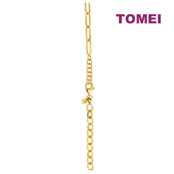 TOMEI Padlock Link Bracelet, Yellow Gold 916