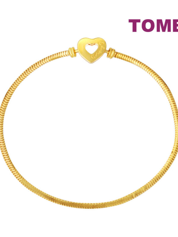 TOMEI Chomel Love Bracelet, Yellow Gold 916 (TM-YG1178B-16CM-1C)