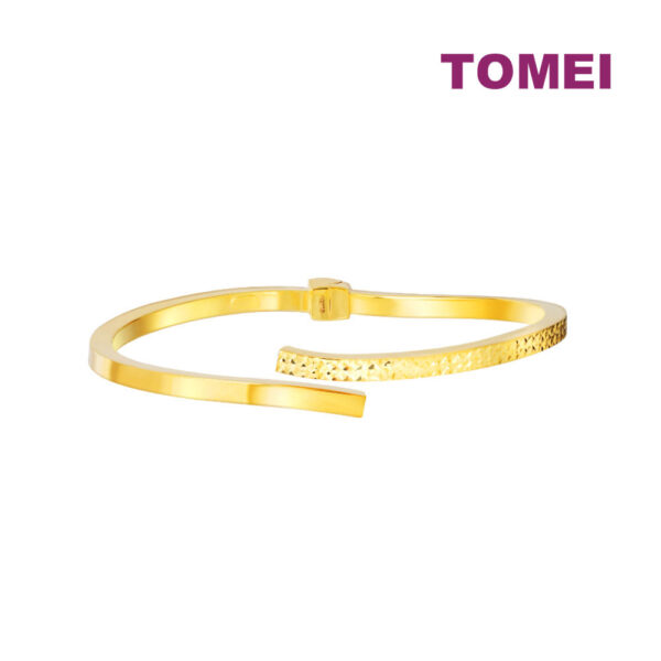TOMEI Minimalist Bangle, Yellow Gold 916