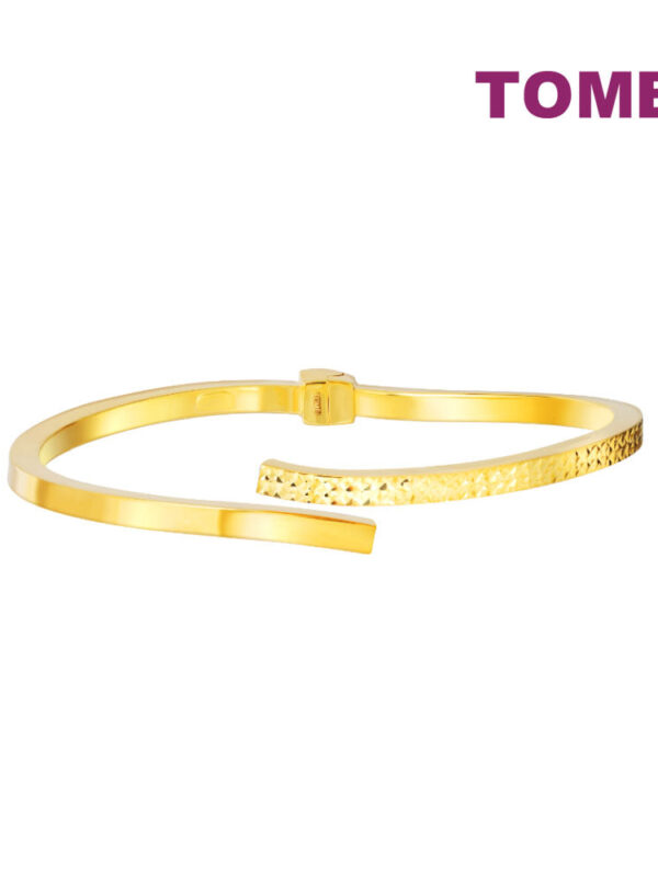 TOMEI Minimalist Bangle, Yellow Gold 916