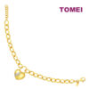 TOMEI Dual-Tone Love Lock Bracelet, Yellow Gold 916