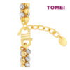 TOMEI Dual-Tone Laser Bead Linked Bracelet, Yellow Gold 916