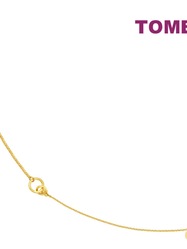 TOMEI Interlocking Circles Bracelet, Yellow Gold 916