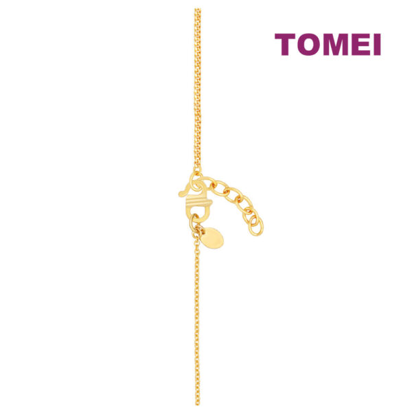TOMEI Interlocking Square-Circle Bracelet, Yellow Gold 916