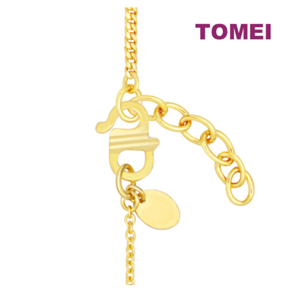 TOMEI Interlocking Square-Circle Bracelet, Yellow Gold 916