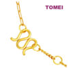 TOMEI Maneki-neko Necklace, Yellow Gold 999