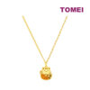 TOMEI Maneki-neko Necklace, Yellow Gold 999