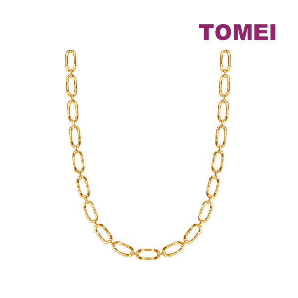 TOMEI Linked Necklace, Yellow Gold 916