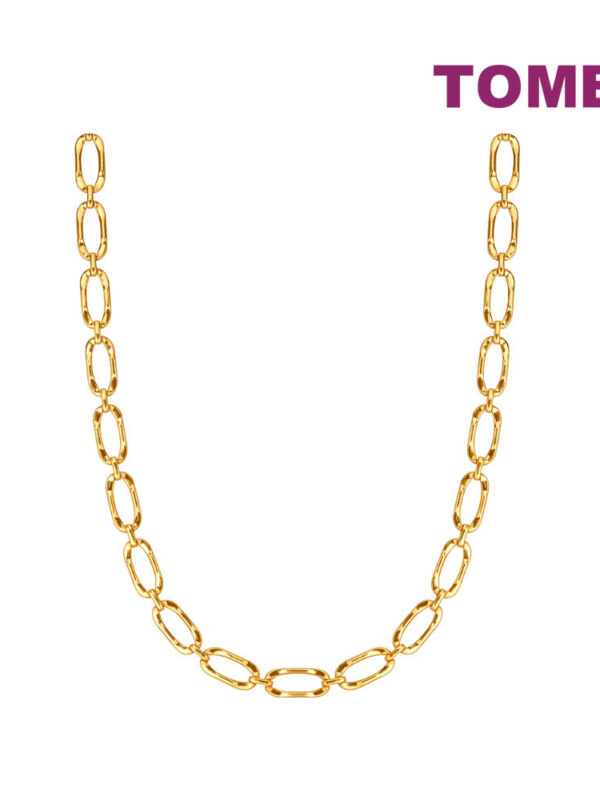 TOMEI Linked Necklace, Yellow Gold 916