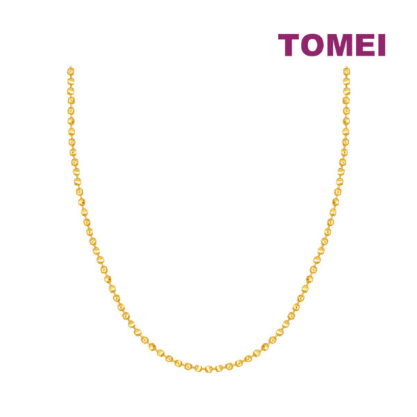 TOMEI Minimalist Ball Necklace, Yellow Gold 916