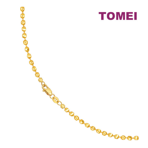 TOMEI Minimalist Ball Necklace, Yellow Gold 916