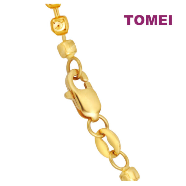 TOMEI Minimalist Ball Necklace, Yellow Gold 916